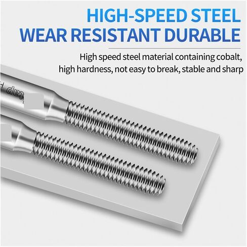 Drill Tap Bit Set, TAP HSSE-M42 Roll Forming Tap M0.5 -M16 Machine Screw Thread Taps in Kuwait