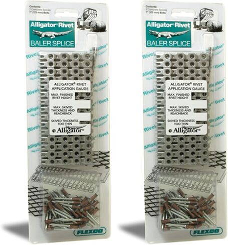 Apache 25085381 Stainless Steel Self Setting Alligator 7 Inch Rivet Belt Fasteners with Pins and Splices (4 Pack) in Saudi Arabia