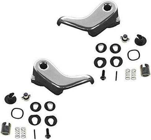 Vent Window Crank Handle - 2 Piece Set - Chrome - Compatible with 1980-1986 Chevy C10 in Saudi Arabia