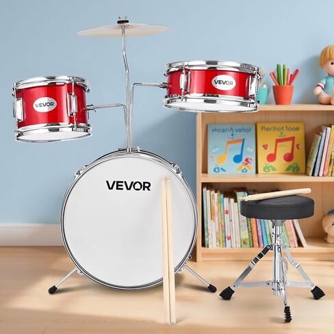 مجموعة طبل Vevor Kids ، 3 قطع 14 في مجموعات الطبل المبتدئين ، طبول المبتدئين مع عرش قابل للتعديل ، الصنج واثنين من الأزواج من طبل الطبول ، مجموعة أدوات الطبول التعليمية الموسيقية ، للأطفال الذين تتراوح أعمارهم بين 6-13 عامًا (أحمر) (أحمر) in Saudi Arabia