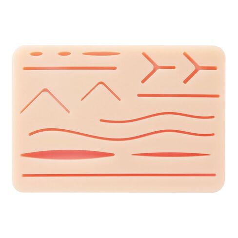 Large Premium 3-Layer Suture Practice Pad w/Wounds on Anti-Slip Base (7.2" x 5.2") | The Original - Will Not Easily Separate, Tear, Rip | for Practicing Suturing Doctors,Students in Saudi Arabia