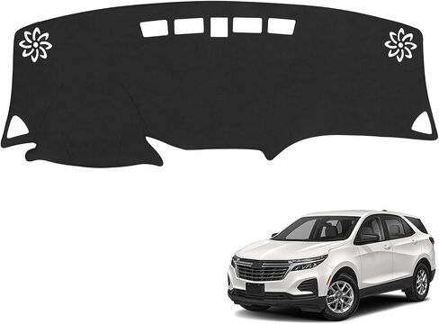 Black Dashboard Dash Board Cover Mat Carpet for Chevy 2025 Equinox Accessories Dash Cover Flannel Material Dash Mat Sunshade in Saudi Arabia