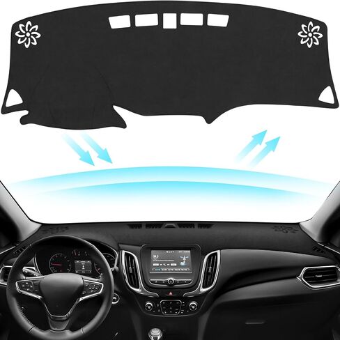 Black Dashboard Dash Board Cover Mat Carpet for Chevy 2025 Equinox Accessories Dash Cover Flannel Material Dash Mat Sunshade in Saudi Arabia