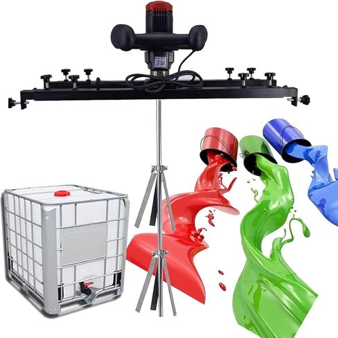 Commercial Electric Agitator with Adjustable Stand, high Power Agitator for Mixing Tanks, Drums and Drums in Industrial Applications (B) in Kuwait