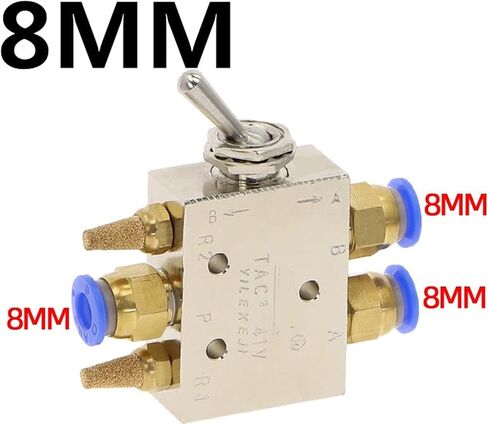 TAC2-41V VARING VALVE 2 POTONTE 5WOY 1/8 quot ؛ تبديل الذراع ذاتي رافعة الصمام الميكانيكي الصمام الهوائي مفتاح W تركيب كاتم الصوت 1PCs (TAC2-41V) in Kuwait