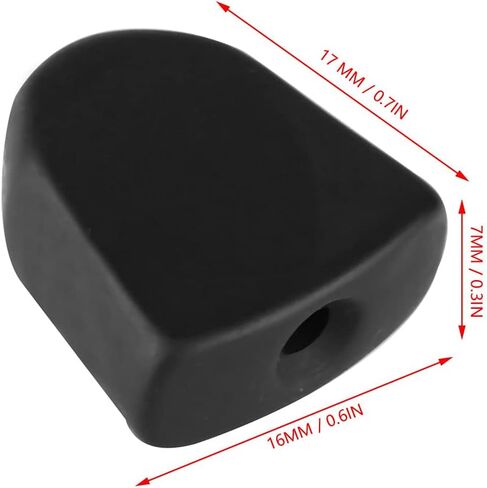 6PCS Guitar Tuner Button, Metal Small Square Shape Guitar Tuning Pegs - Replacement Tuning Pegs and Machine Handles for Folk, Electric, and Acoustic Guitars (Black) in Saudi Arabia