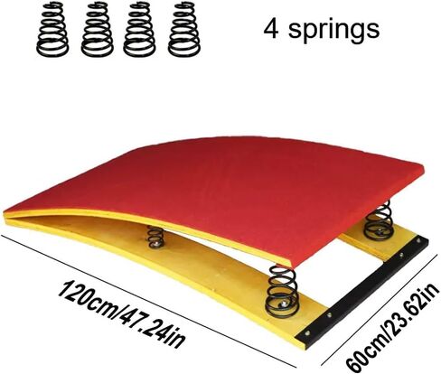 High Jump Spring Board Kids Teens Springboard Stable & Anti Spring Board Poard Poard Equipment مع 4 Springs for Home Gym School Handing Practice Project Pringboard in Saudi Arabia