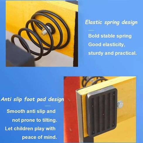 High Jump Spring Board Kids Teens Springboard Stable & Anti Spring Board Poard Poard Equipment مع 4 Springs for Home Gym School Handing Practice Project Pringboard in Saudi Arabia