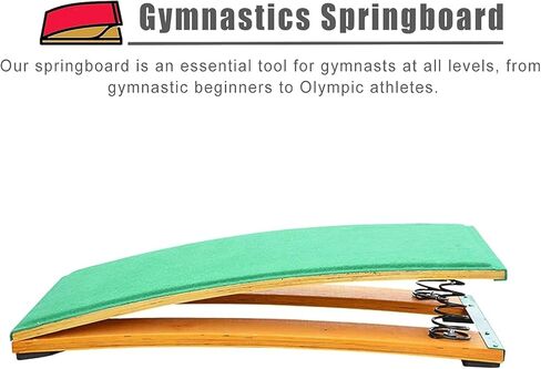 High Jump Spring Board With Steel Frame Curved Spring Board with Crash Protection Mats Suitable for Use in Schools and Sports Clubs Gymnastics Vault 120 * 60cm Landing practice art project assisted sp in Kuwait