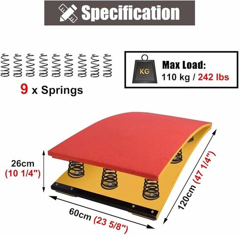 TIST High Jump Spring Board كبير المعدات الرياضية للبالغين في الهواء الطلق في الهواء الطلق 9 Springs Hard Wood Spring Board No Chisporting Springboards Practice Practice Project Plingboard in Kuwait