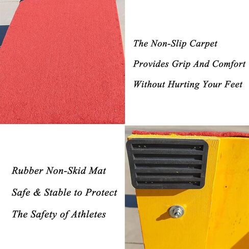 TIST High Jump Spring Board Springs Adult Junior Extra High Elasticity Springs Board with Anti-Slip Feet Pads for Vaulting/Training/Fitness Landing Practice Art Project Assisted Springboard in Saudi Arabia