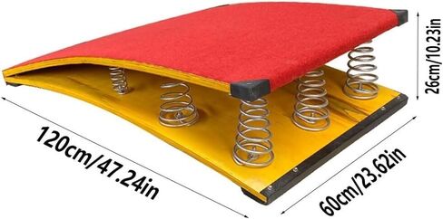 TIST High Jump Spring Board Heavy Duty Wood Spring Board with Steel Spring & Jump Pad Equipment for Home Shcool Training Landing Practice Art Project Assisted Springboard in Saudi Arabia