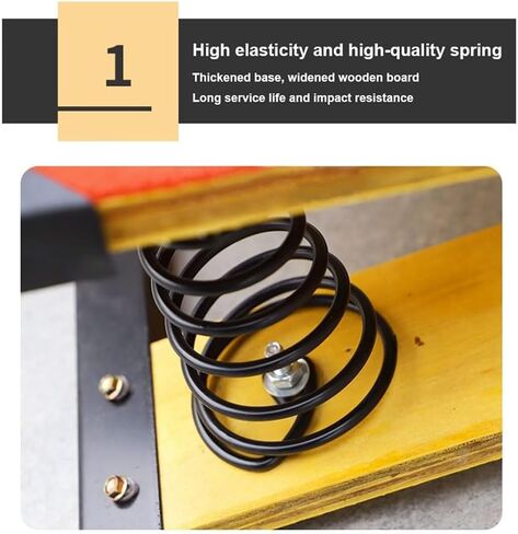 TIST High Jump Spring Board Heavy Duty Wood Spring Board with Steel Spring & Jump Pad Equipment for Home Shcool Training Landing Practice Art Project Assisted Springboard in Saudi Arabia
