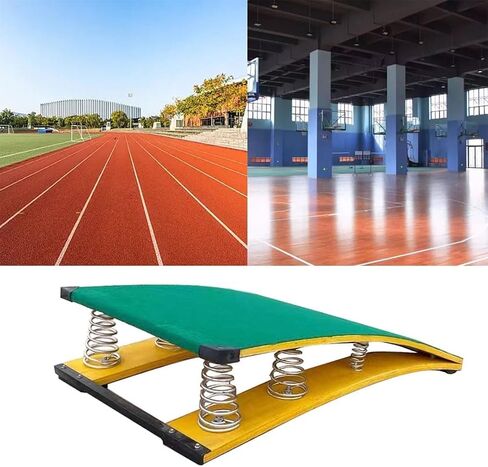 TIST High Jump Spring Board Heavy Duty Wood Spring Board with Steel Spring & Jump Pad Equipment for Home Shcool Training Landing Practice Art Project Assisted Springboard in Saudi Arabia
