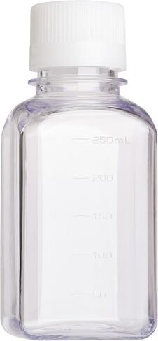 Celltreat 230763 250mL Media Bottle, Square, PETG, Bulk, Sterile in Saudi Arabia