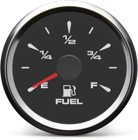 12V Universal 2 "52mm مستوى الوقود مقياس السيارات المقياس Auto Meter أبيض LED (مقياس الوقود) in Kuwait