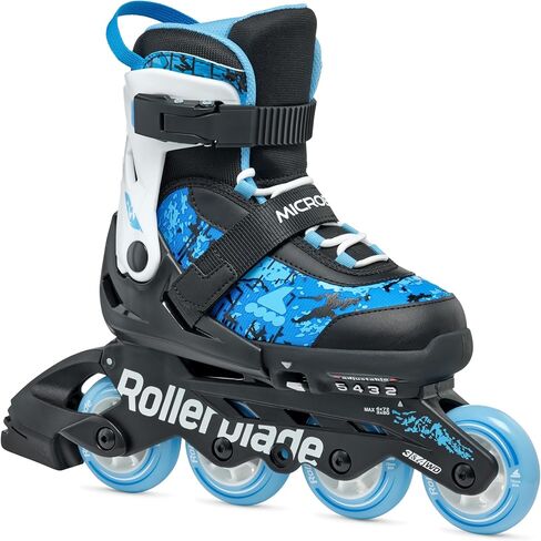 RollerBlade Microblade SL Kids قابل للتعديل لياقة التزلج على الجليد ، صغار ، أداء الشباب الزلاجات المضمونة in Saudi Arabia