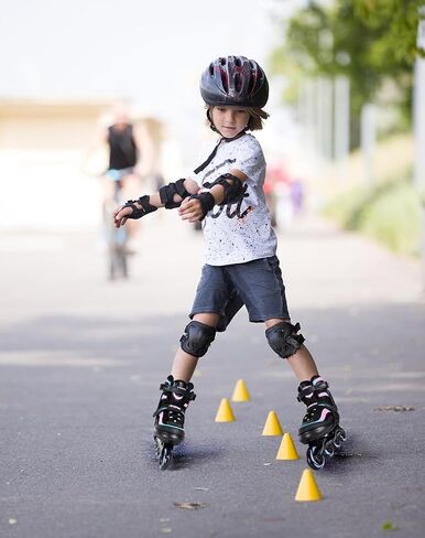 Adjustable Inline Skates for Kids and Adults – Color Gradient Roller Skates with Full Light-Up Wheels for Girls, Boys (Ages 5-8, 8-12), Youth, Men, and Women – Indoor & Outdoor Use in Kuwait