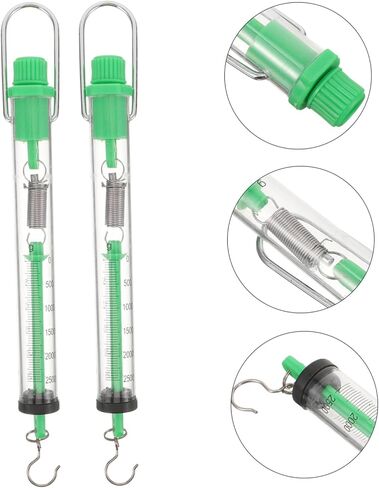 Amosfun 2pcs Dring Dynamometer مع مقياس سعة 2.5 كجم ميكانيكي لأداة مختبر تجارب الفيزياء والاستخدام التعليمي لون عشوائي in Saudi Arabia