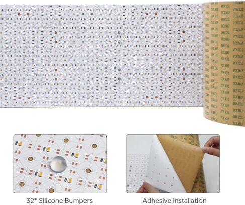 أوراق LED كبيرة المدرجة في UL للإضاءة الخلفية كونترتوب ، 78.7in × 9.45 بوصة مرنة 24V LED LED ورقة قابلة للضوء قابلة للخلاف-رقيقة IP20 غير مقاومة للاتحاد مع حزمة الملحقات (3000K ، 6.56 قدم IP20) in Saudi Arabia