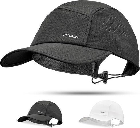 قبعة بيسبول خفيفة الوزن للنساء الرجال ، تجفيف سريع القبعات UPF50+ قبعات التنس قابلة للطي قبعة رياضية للهواء في الهواء الطلق in Kuwait