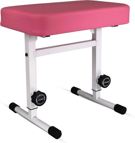 5 CORE BECKALD BENCH PIANO PIANO T النمط الأسود سميك سميك وسادة مقعد ارتفاع قابل للتعديل من 17 إلى 22 بوصة | كرسي لوحة المفاتيح (PU Leather) - KBB H -ADJ BLK in Kuwait