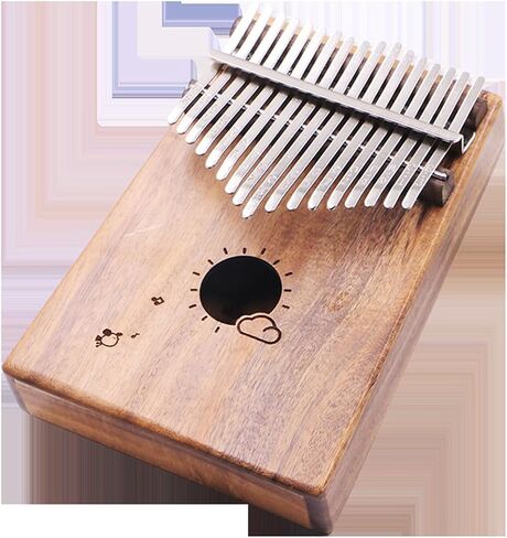 Kalimba للمبتدئين 10-Kealimba Thumb Piano Kalymba 17-tone Mahogany/Acacia المبتدئين من البيانو (Acacia ، 17) in Saudi Arabia