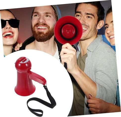 Happyyami Portable Handheld Megaphone with Volume Ergonomic Grip and Recording Function Lightweight Cheer Speaker for Events and Crowds in Saudi Arabia