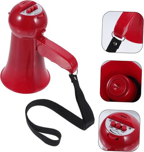 Happyyami Portable Handheld Megaphone with Volume Ergonomic Grip and Recording Function Lightweight Cheer Speaker for Events and Crowds in Saudi Arabia