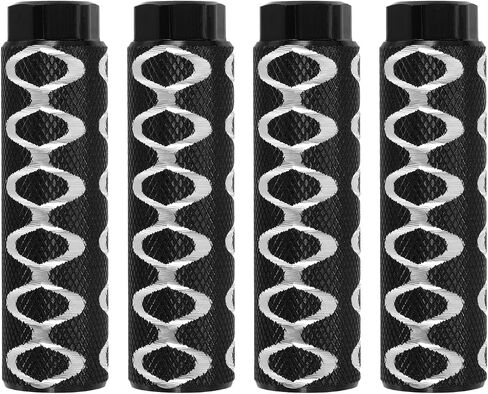 PATIKIL Bike Pegs Fit Axles, Aluminum Alloy Anti-Skid Lead Foot Bicycle Peg Back Seat Stands with Circle for BMX Mountain Dirt Bike Cycling Rear Stunt Pegs in Saudi Arabia