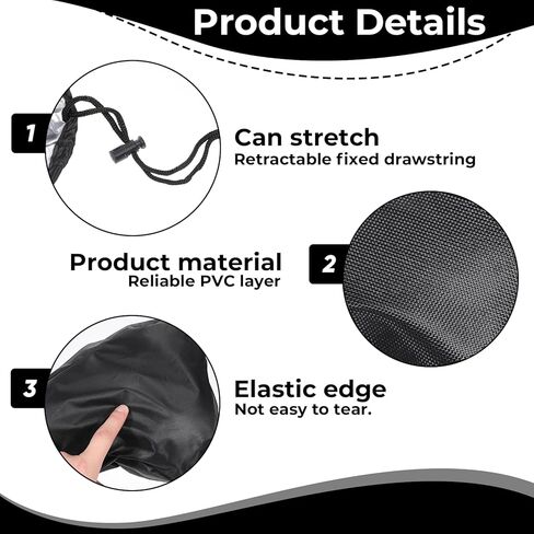 2 Pcs Bike Seat Cover Waterproof Bike Seat New Bicycle Seats Cushion Waterproof UV Protection Bike-Seats Sun & Dust Protector Bicycle Seats Rain Cover with Drawstring for Men & Women in Kuwait