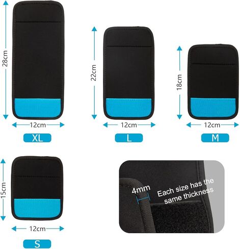 Bike Frame Protection Kit - 4-Piece, Universal Bicycle Frame Protection,Made of Neoprene, Can be Used on Bicycle Carrier Protection, E-Bike Accessories, Bicycle Accessories in Kuwait