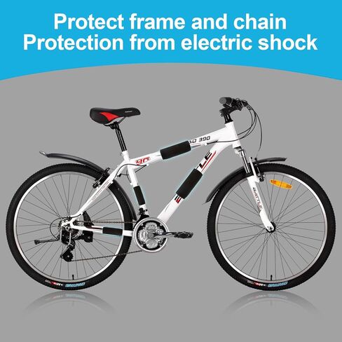 Bike Frame Protection Kit - 4-Piece, Universal Bicycle Frame Protection,Made of Neoprene, Can be Used on Bicycle Carrier Protection, E-Bike Accessories, Bicycle Accessories in Kuwait