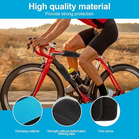 Bike Frame Protection Kit - 4-Piece, Universal Bicycle Frame Protection,Made of Neoprene, Can be Used on Bicycle Carrier Protection, E-Bike Accessories, Bicycle Accessories in Kuwait