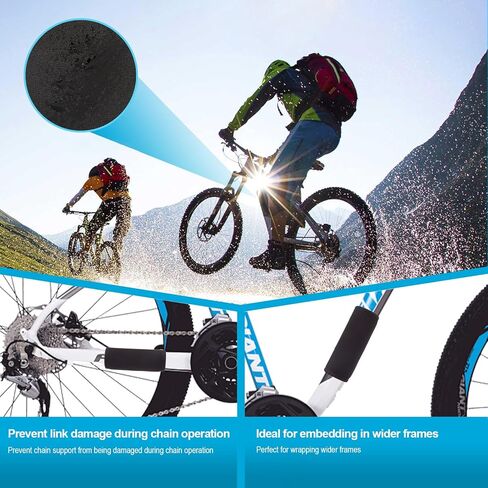 Bike Frame Protection Kit - 4-Piece, Universal Bicycle Frame Protection,Made of Neoprene, Can be Used on Bicycle Carrier Protection, E-Bike Accessories, Bicycle Accessories in Kuwait