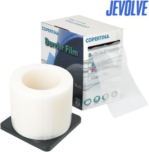2Roll (2400 ورقة) طبقة أسود الحاجز الأسود 4 "× 6" بقلم Jevolve | شريط فيلم واقي من البلاستيك لاصق شريط الفيلم لسمات الأسنان ، الطبية ، الوشم صالون in Saudi Arabia