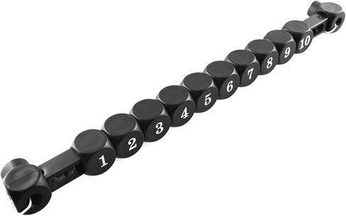 DGZZI 2PCS Foosball Scorekeeper Air Hockey Goal Scorer Puzzle Foosball Machine Accessories Plastic Digital Scorekeeper Indicator 305mm/12inch Black White in Saudi Arabia