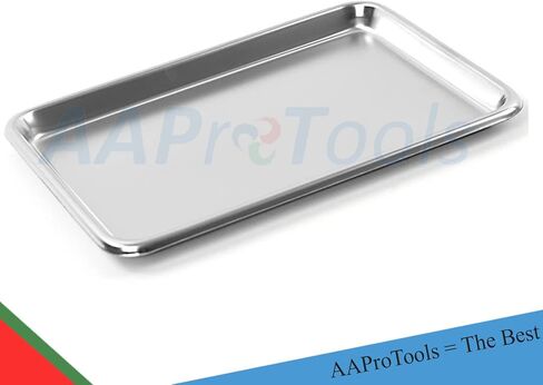 High Quality Body Piercing Instrument Tray Stainless Steel 10.5" X 6.5" Flat Tray in Saudi Arabia