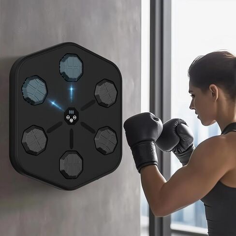 Music Boxing Machine with Boxing Gloves,Upgrade Boxing Wall Mount Machine for Adults Kids,Boxing Target Workout Equipment for Home, Office, Gym in Saudi Arabia