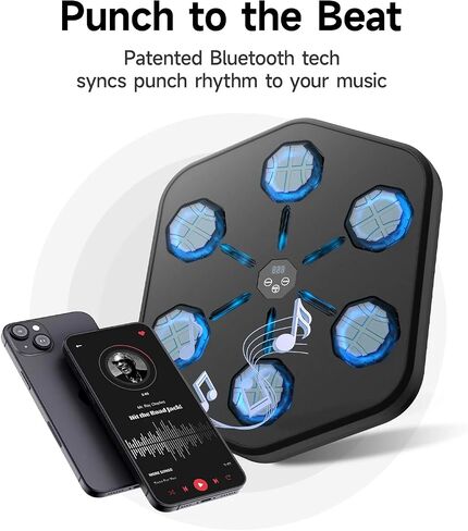 Music Boxing Machine with Boxing Gloves,Upgrade Boxing Wall Mount Machine for Adults Kids,Boxing Target Workout Equipment for Home, Office, Gym in Saudi Arabia