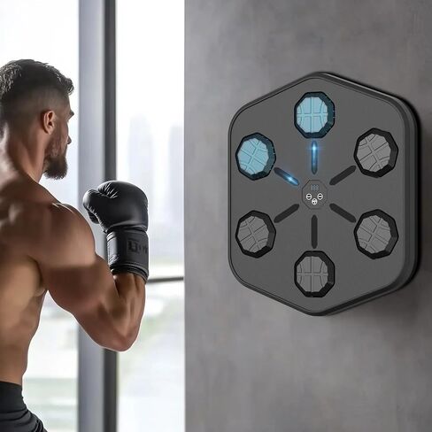 Music Boxing Machine with Boxing Gloves,Upgrade Boxing Wall Mount Machine for Adults Kids,Boxing Target Workout Equipment for Home, Office, Gym in Saudi Arabia