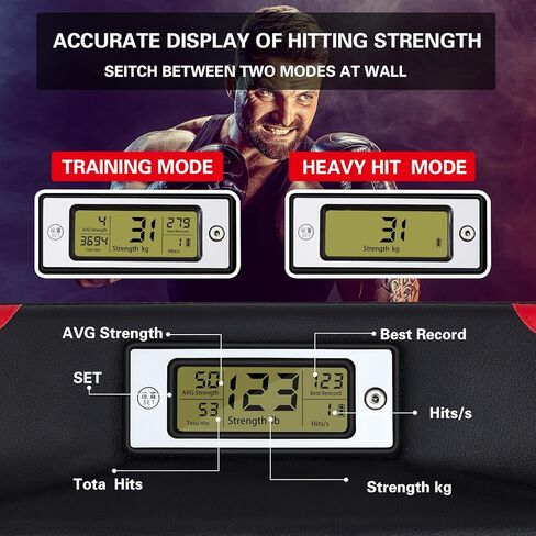 Hoteam Boxing Tester Force Force Sensor قابلة للتعديل معدات التدريب على الملاكمة الجدار الملاكمة الملاكمة الجدار الجدار الجدار. in Saudi Arabia