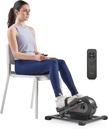 Sunny Health & Fitness Smart Mini Elliptical Trainer, Indoor Under-Desk Pedal Exerciser for Mobility & Cardio Workout, Free SunnyFit App Connection, Optional Motorized w/Remote Control in Kuwait