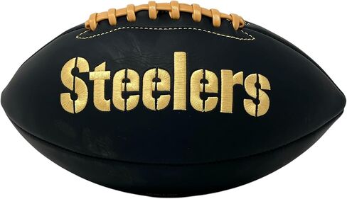 سلسلة Rawlings الرسمية NFL Black Matte Series Pittsburgh Steelers Football ، الحجم الكامل ، ألوان الفريق in Saudi Arabia