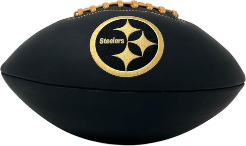 سلسلة Rawlings الرسمية NFL Black Matte Series Pittsburgh Steelers Football ، الحجم الكامل ، ألوان الفريق in Saudi Arabia