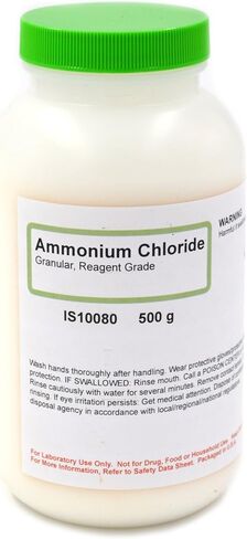 Aldon Innovating Science Ammonium Chloride ، Dinular ، 500G - Getting Grade - ممتاز للتجارب الكيميائية أو الكيمياء الحيوية - المجموعة الكيميائية المنسقة in Kuwait