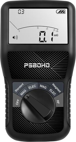 3-in-1 EMF Meter for Electric Field (EF), Magnetic Field (MF), Radio Frequency (RF) Detection - EMF Radiation Tester for Home, Office, Outdoor, EMF Detector Meter in Saudi Arabia