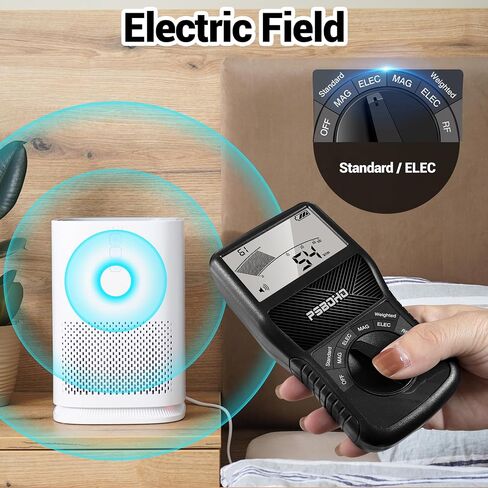 3-in-1 EMF Meter for Electric Field (EF), Magnetic Field (MF), Radio Frequency (RF) Detection - EMF Radiation Tester for Home, Office, Outdoor, EMF Detector Meter in Saudi Arabia