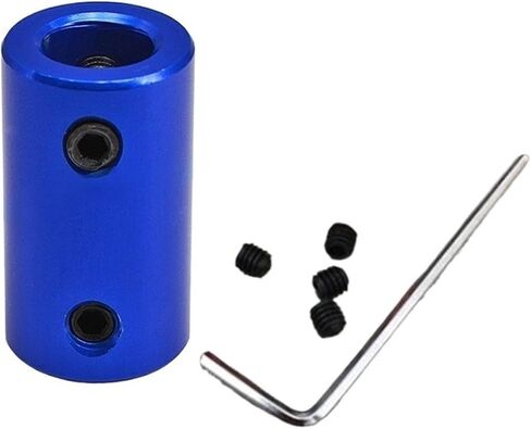 1pc Aluminum Coupling Bore 2mm 3mm 4mm 5mm 6mm 8mm 10mm Blue Shaft Coupler Screw for Stepper Motor 3D Printers Parts(6x10mm) in Kuwait