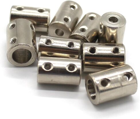 1pcs Motor Shaft Coupling 4mm 5mm 6mm 8mm 10mm Bore Model Rigid Mechanical Drive Connector Sleeve DIY Cylindrical Coupling(4X4mm) in Saudi Arabia